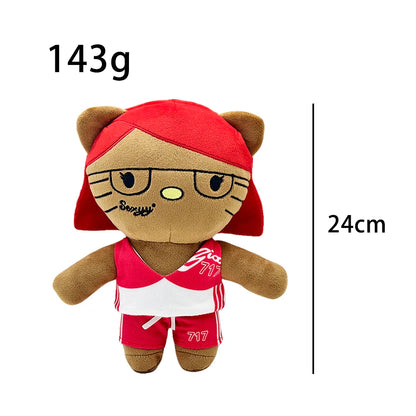 2025 New Hello Kitty Eminem xxxtentacion Frank Ocean Plush Toy Doll with Clothes Stuffed Soft Plush Toys Fans Collect Gifts
