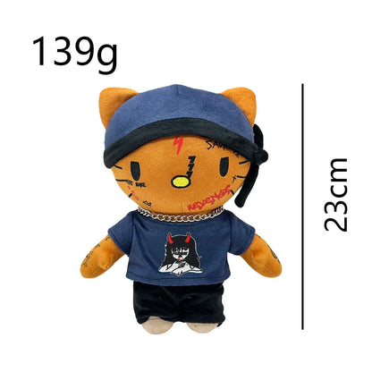 2025 New Hello Kitty Eminem xxxtentacion Frank Ocean Plush Toy Doll with Clothes Stuffed Soft Plush Toys Fans Collect Gifts