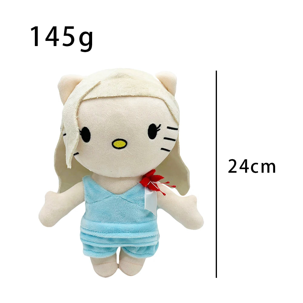 2025 New Hello Kitty Eminem xxxtentacion Frank Ocean Plush Toy Doll with Clothes Stuffed Soft Plush Toys Fans Collect Gifts