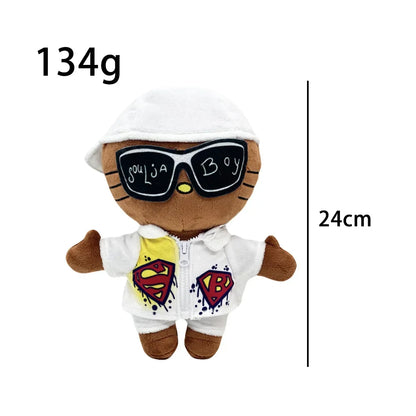 2025 New Hello Kitty Eminem xxxtentacion Frank Ocean Plush Toy Doll with Clothes Stuffed Soft Plush Toys Fans Collect Gifts