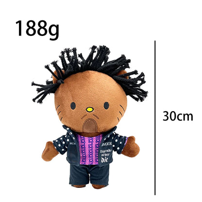 2025 New Hello Kitty Eminem xxxtentacion Frank Ocean Plush Toy Doll with Clothes Stuffed Soft Plush Toys Fans Collect Gifts