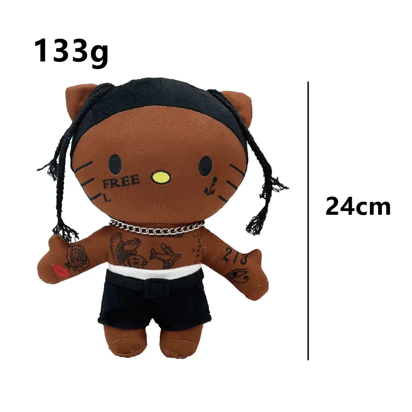 2025 New Hello Kitty Eminem xxxtentacion Frank Ocean Plush Toy Doll with Clothes Stuffed Soft Plush Toys Fans Collect Gifts