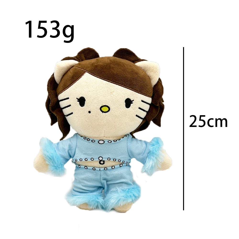 2025 New Hello Kitty Eminem xxxtentacion Frank Ocean Plush Toy Doll with Clothes Stuffed Soft Plush Toys Fans Collect Gifts
