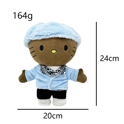 2025 New Hello Kitty Eminem xxxtentacion Frank Ocean Plush Toy Doll with Clothes Stuffed Soft Plush Toys Fans Collect Gifts