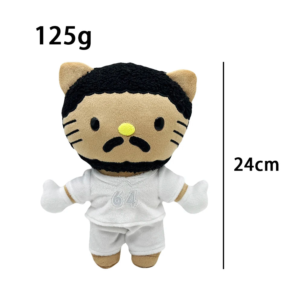 2025 New Hello Kitty Eminem xxxtentacion Frank Ocean Plush Toy Doll with Clothes Stuffed Soft Plush Toys Fans Collect Gifts