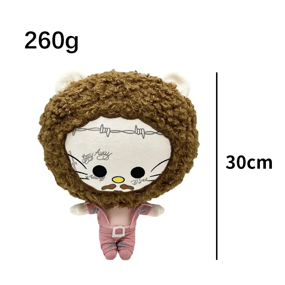 2025 New Hello Kitty Eminem xxxtentacion Frank Ocean Plush Toy Doll with Clothes Stuffed Soft Plush Toys Fans Collect Gifts