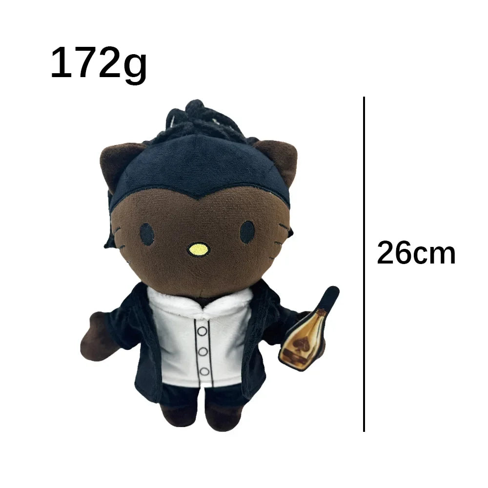 2025 New Hello Kitty Eminem xxxtentacion Frank Ocean Plush Toy Doll with Clothes Stuffed Soft Plush Toys Fans Collect Gifts