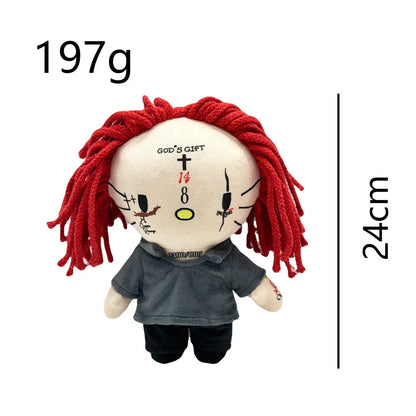 2025 New Hello Kitty Eminem xxxtentacion Frank Ocean Plush Toy Doll with Clothes Stuffed Soft Plush Toys Fans Collect Gifts
