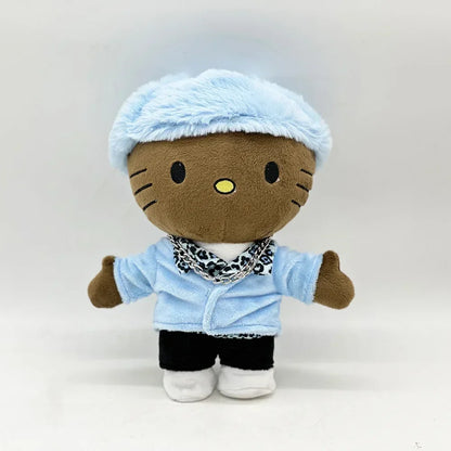 2025 New Hello Kitty Eminem xxxtentacion Frank Ocean Plush Toy Doll with Clothes Stuffed Soft Plush Toys Fans Collect Gifts
