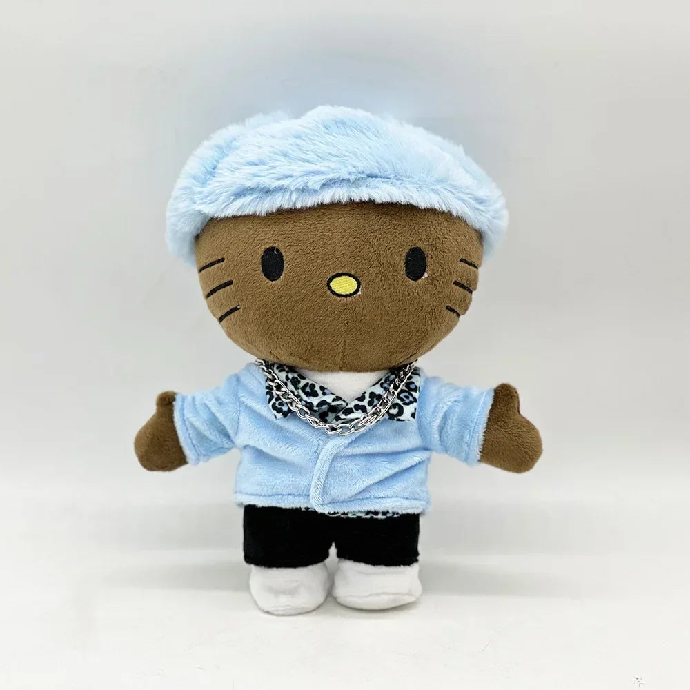2025 New Hello Kitty Eminem xxxtentacion Frank Ocean Plush Toy Doll with Clothes Stuffed Soft Plush Toys Fans Collect Gifts