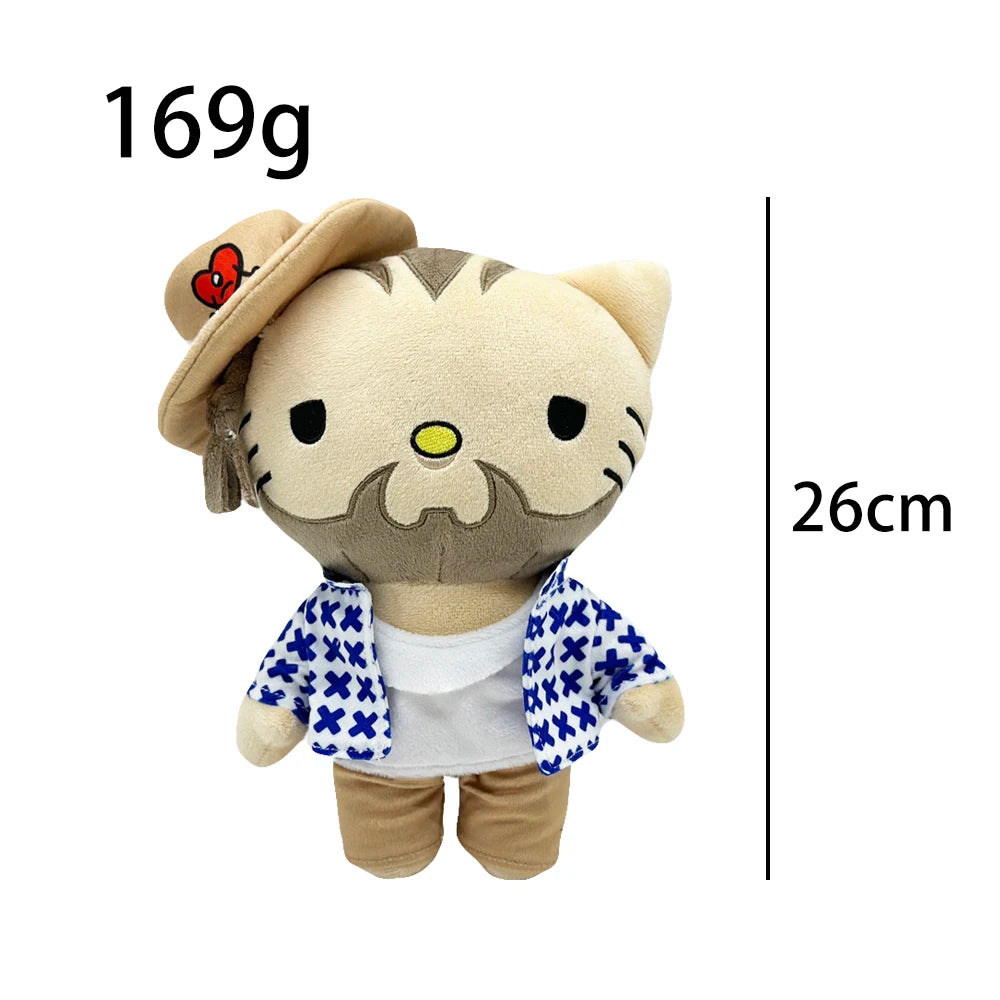 2025 New Hello Kitty Eminem xxxtentacion Frank Ocean Plush Toy Doll with Clothes Stuffed Soft Plush Toys Fans Collect Gifts
