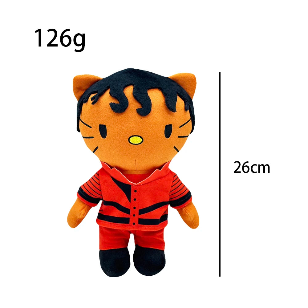 2025 New Hello Kitty Eminem xxxtentacion Frank Ocean Plush Toy Doll with Clothes Stuffed Soft Plush Toys Fans Collect Gifts