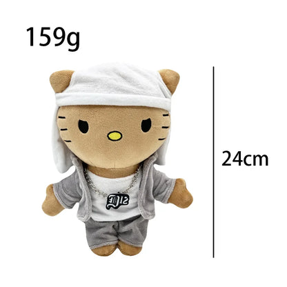 2025 New Hello Kitty Eminem xxxtentacion Frank Ocean Plush Toy Doll with Clothes Stuffed Soft Plush Toys Fans Collect Gifts