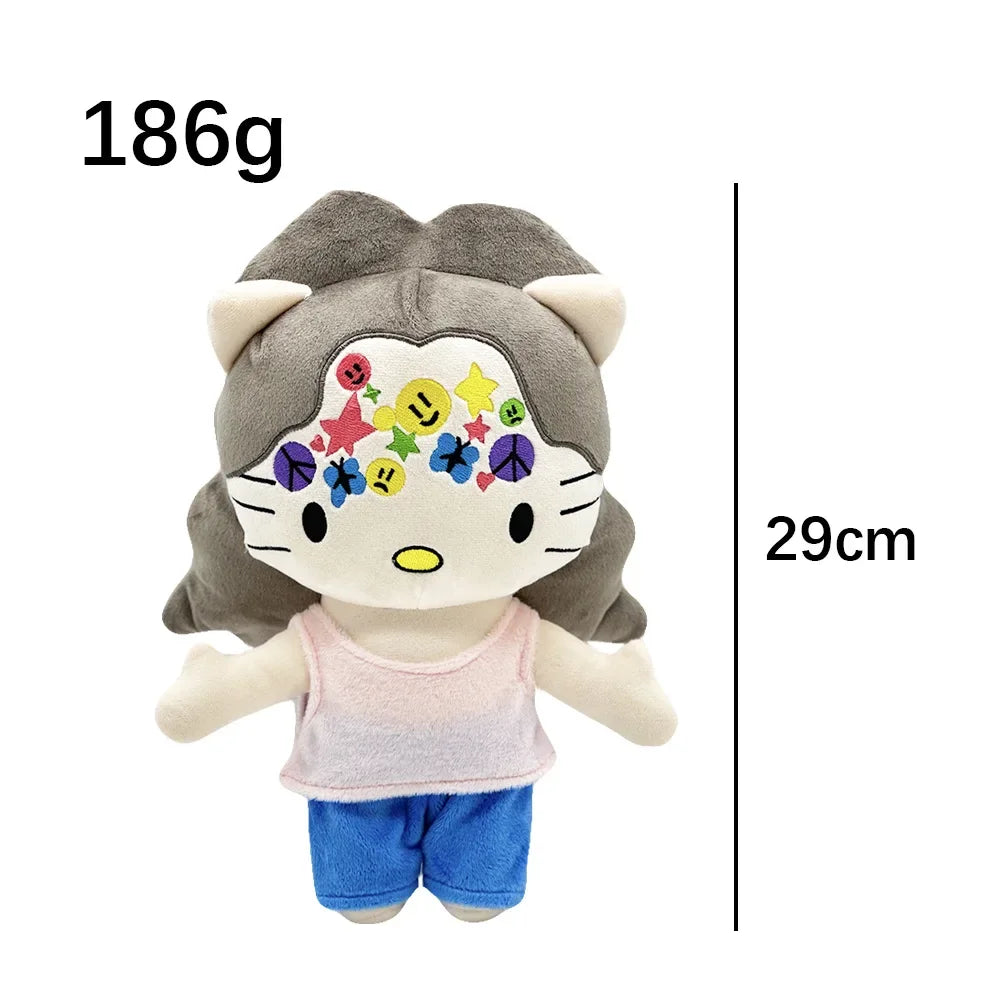 2025 New Hello Kitty Eminem xxxtentacion Frank Ocean Plush Toy Doll with Clothes Stuffed Soft Plush Toys Fans Collect Gifts