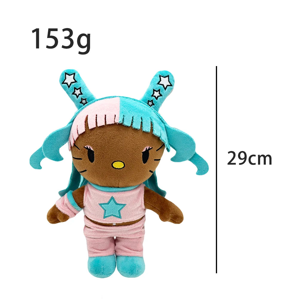 2025 New Hello Kitty Eminem xxxtentacion Frank Ocean Plush Toy Doll with Clothes Stuffed Soft Plush Toys Fans Collect Gifts
