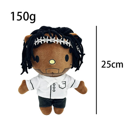 2025 New Hello Kitty Eminem xxxtentacion Frank Ocean Plush Toy Doll with Clothes Stuffed Soft Plush Toys Fans Collect Gifts