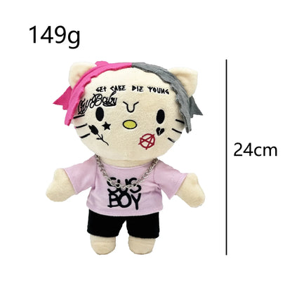 2025 New Hello Kitty Eminem xxxtentacion Frank Ocean Plush Toy Doll with Clothes Stuffed Soft Plush Toys Fans Collect Gifts