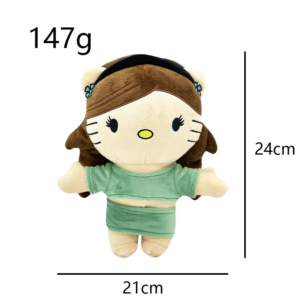 2025 New Hello Kitty Eminem xxxtentacion Frank Ocean Plush Toy Doll with Clothes Stuffed Soft Plush Toys Fans Collect Gifts