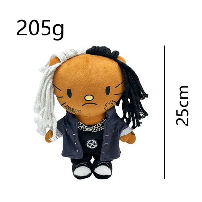 2025 New Hello Kitty Eminem xxxtentacion Frank Ocean Plush Toy Doll with Clothes Stuffed Soft Plush Toys Fans Collect Gifts