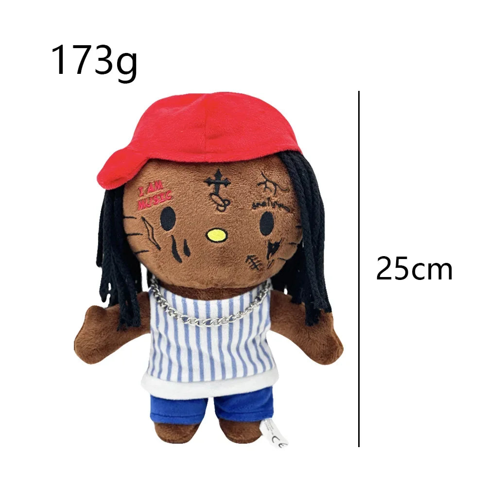 2025 New Hello Kitty Eminem xxxtentacion Frank Ocean Plush Toy Doll with Clothes Stuffed Soft Plush Toys Fans Collect Gifts